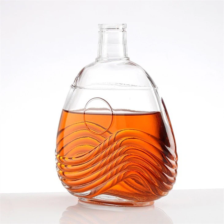 Whiskey Glass Liquor Bottles With Lids